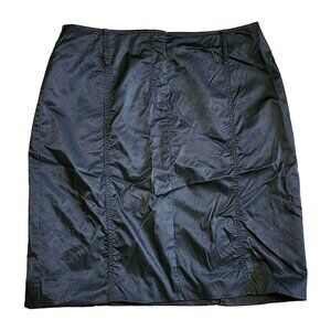 WORK TO WEEKEND Solid All Black Pencil Straight Skirt Womens Size 12
